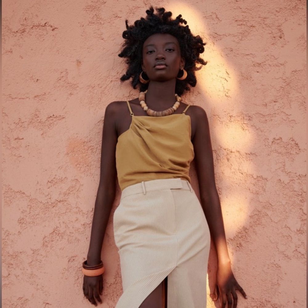 Zara Spaghetti Strap Crop Top